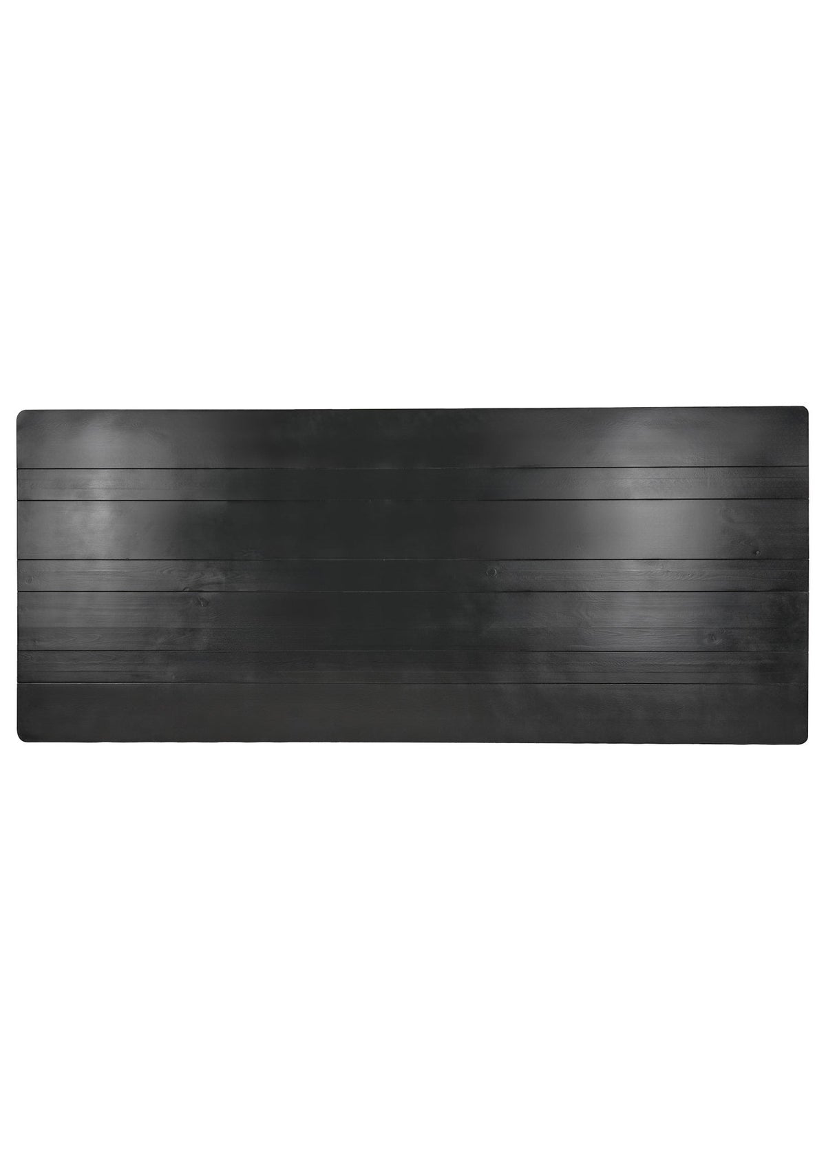 Farmhouse Dining Table 96"x40" Black Fluted-Leg Solid Pine — Dining Room (Seats 8–10), Image 5