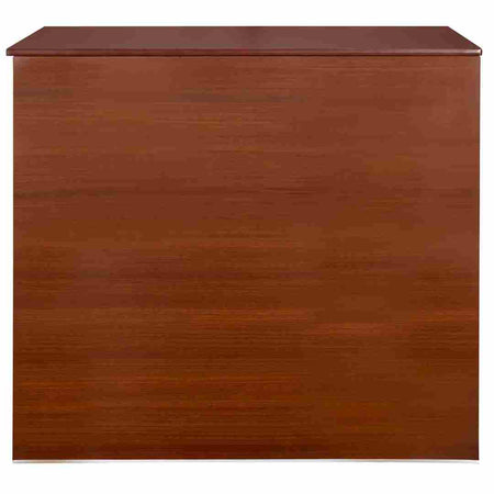 Walnut 42" Tall 48" Portable Folding Bar Table for Home Kitchen Patio Entertaining Indoor Outdoor, Wood Look High-Pressure Laminate Surface, Image 5