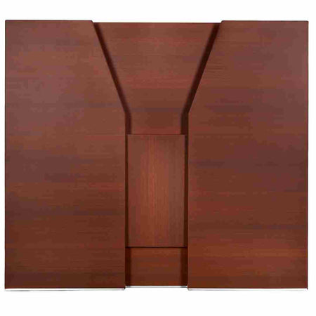 Walnut 42" Tall 48" Portable Folding Bar Table for Home Kitchen Patio Entertaining Indoor Outdoor, Wood Look High-Pressure Laminate Surface, Image 11