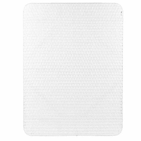 White PE Rattan Outdoor Bistro Table 48x36 Glass Top – Ideal for Patio & Outdoor Dining, Image 6