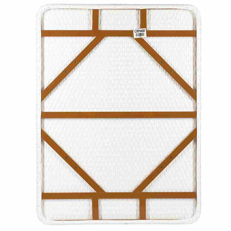 White PE Rattan Outdoor Bistro Table 48x36 Glass Top – Ideal for Patio & Outdoor Dining, Image 7
