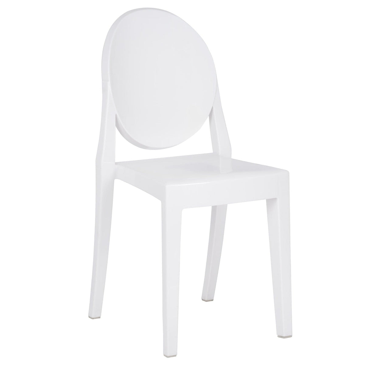4 Pack Kids White Resin Victoria Ghost Chair for Playroom and Outdoor Patio Use, Image 2
