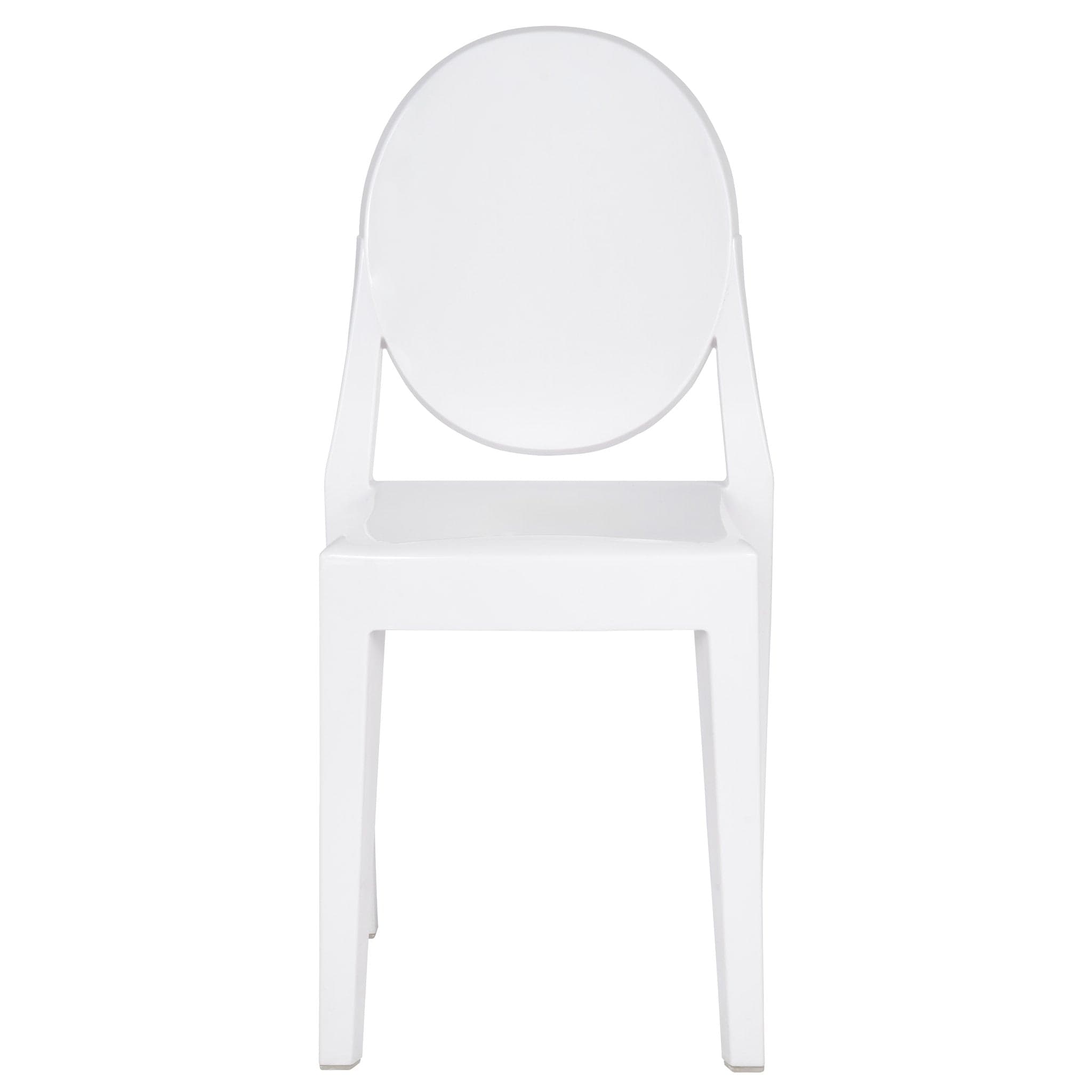 4 Pack Kids White Resin Victoria Ghost Chair for Playroom and Outdoor Patio Use, Image 3