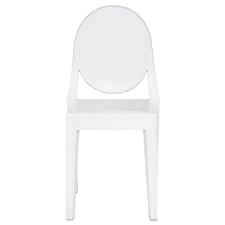 4 Pack Kids White Resin Victoria Ghost Chair for Playroom and Outdoor Patio Use, Image 3