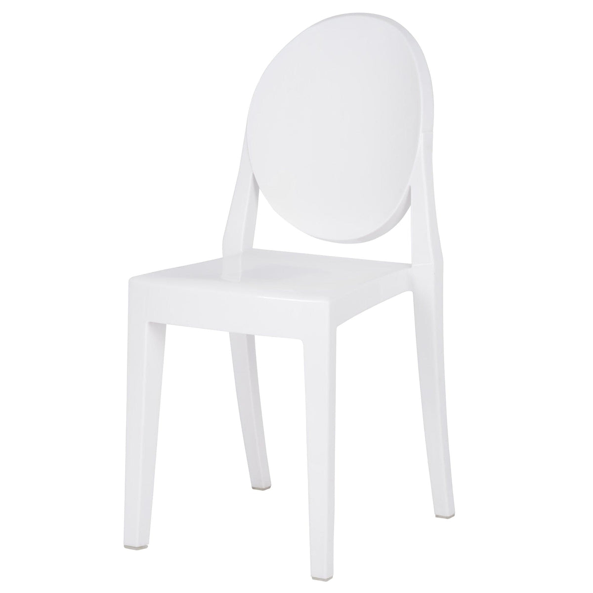 4 Pack Kids White Resin Victoria Ghost Chair for Playroom and Outdoor Patio Use, Image 4