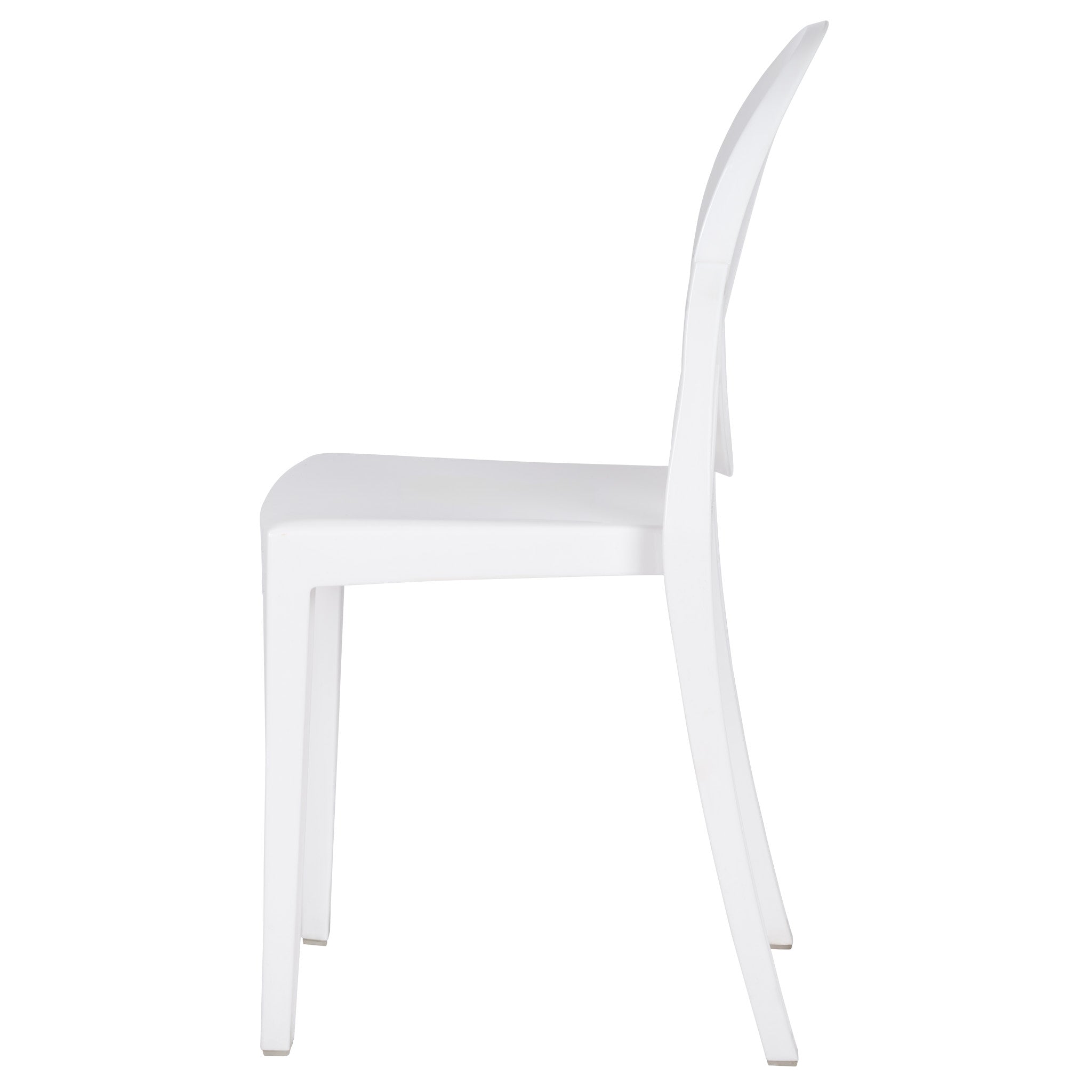 4 Pack Kids White Resin Victoria Ghost Chair for Playroom and Outdoor Patio Use, Image 5