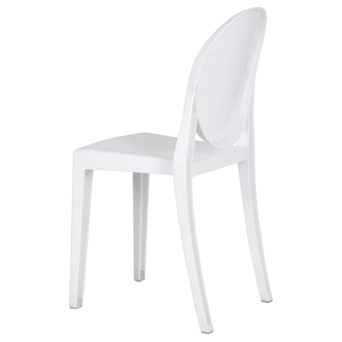 4 Pack Kids White Resin Victoria Ghost Chair for Playroom and Outdoor Patio Use, Image 6