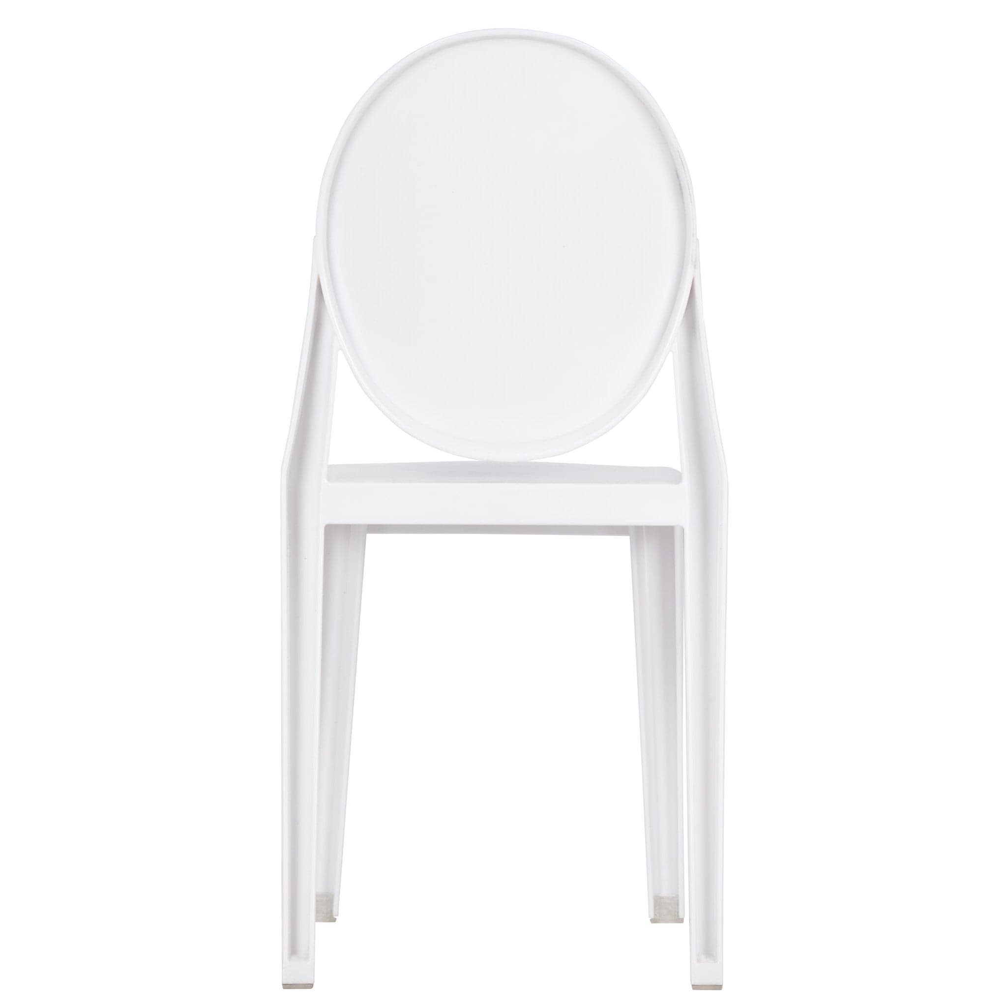 4 Pack Kids White Resin Victoria Ghost Chair for Playroom and Outdoor Patio Use, Image 7