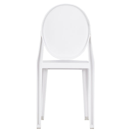 4 Pack Kids White Resin Victoria Ghost Chair for Playroom and Outdoor Patio Use, Image 7
