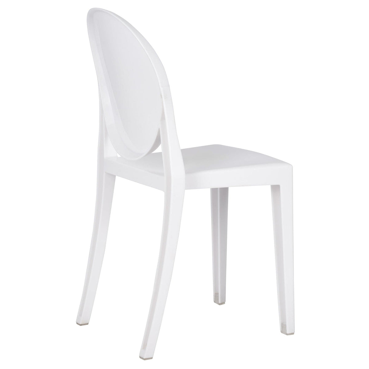4 Pack Kids White Resin Victoria Ghost Chair for Playroom and Outdoor Patio Use, Image 8