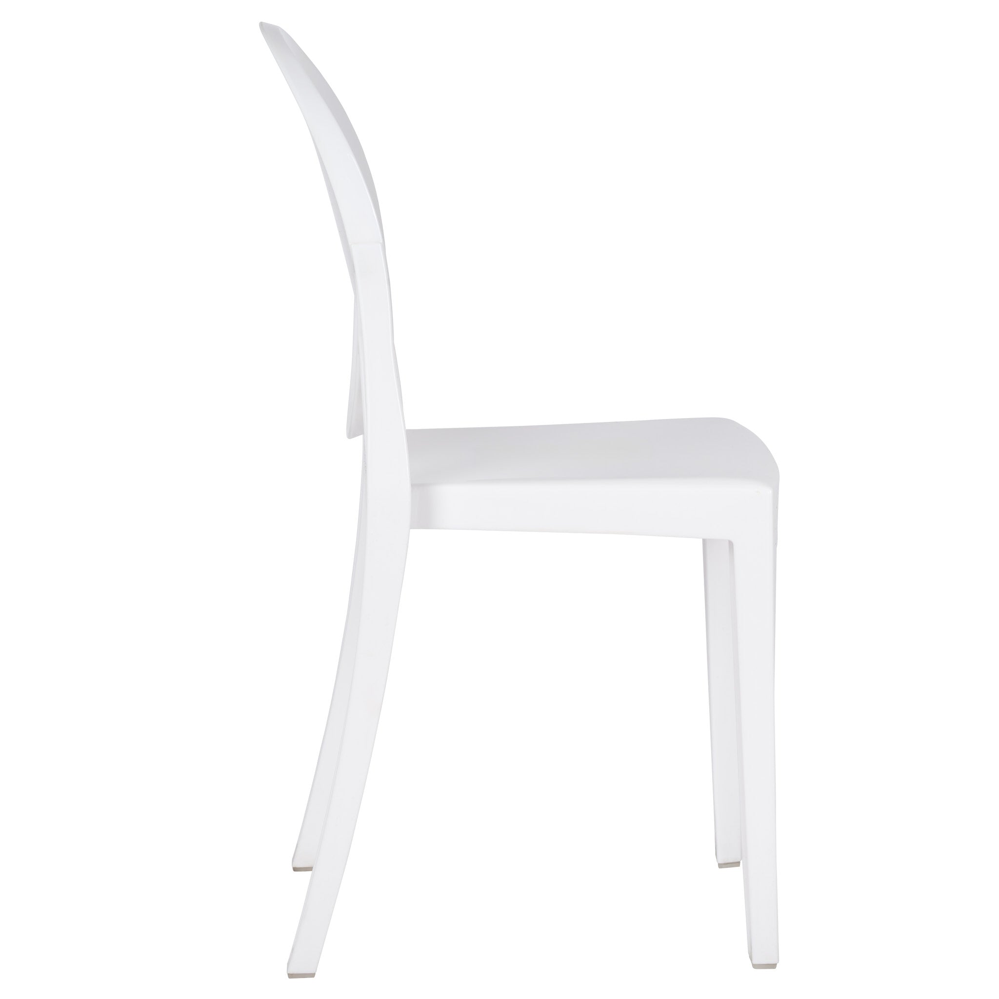 4 Pack Kids White Resin Victoria Ghost Chair for Playroom and Outdoor Patio Use, Image 9