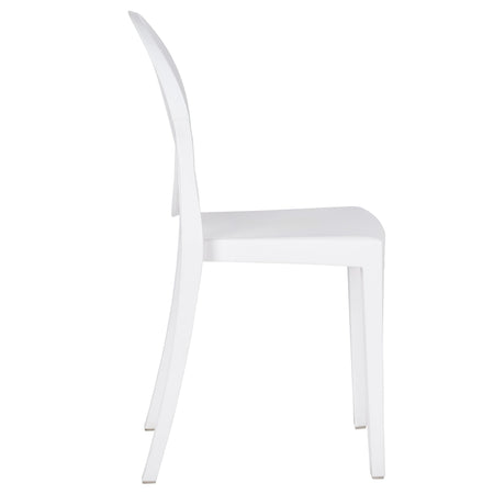 4 Pack Kids White Resin Victoria Ghost Chair for Playroom and Outdoor Patio Use, Image 9