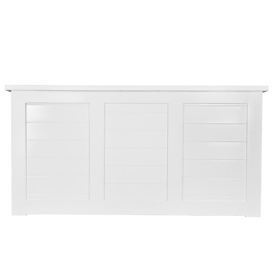 White 41" Tall 84" Portable Folding Bar Table for Home Kitchen Patio Entertaining Parties, High-Pressure Laminate Surface PVC Edge