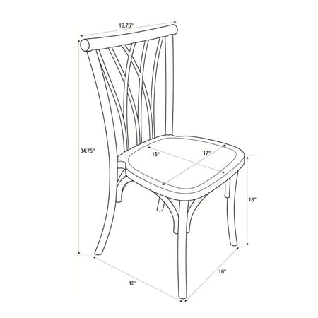 White Willow Mono Frame Resin Chair, Image 11