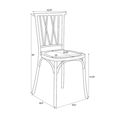 Chestnut Willow Mono Frame Resin Chair, Image 11